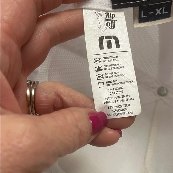 Travis Mathew Pink & White Men’s Fitted ball Caps size L / XL - Picture 15 of 16